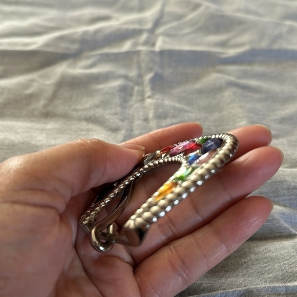 Belt Buckle Handmade up cycled repurposed gems Western large rockabilly cowgirl - Picture 2 of 6